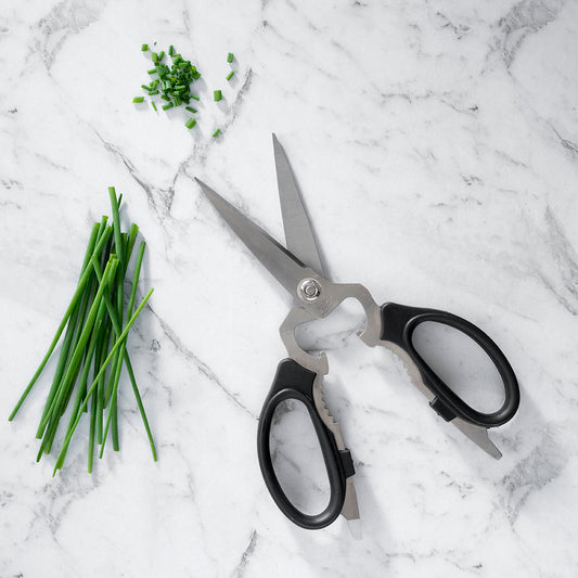 8 Inch Take-Apart Kitchen Scissors_Black_Chives